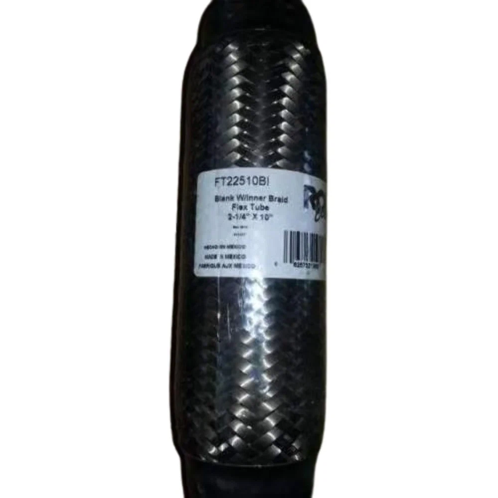 Flex Pipe 2 1_4 x 10 Flex Pipes Blank Interbraided Ends
